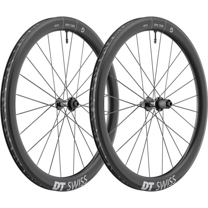 DT Swiss GRC 1400 DICUT DISC 50mm - Paire de Roues carbone GRAVEL freinage Disc Center lock CL | Planetecycle