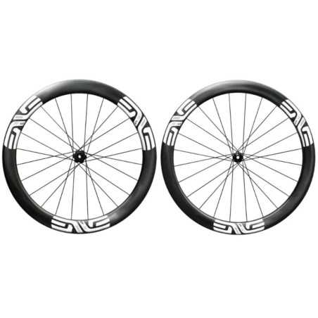 ENVE SES 4.5 stickers blancs - Paire de Roues carbone freinage Disc Center lock CL | Planetecycle