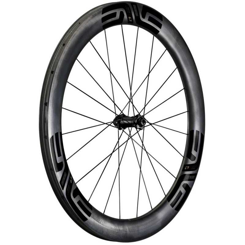 ENVE SES 6.7 Innerdrive stickers noirs - Roue avant Tubeless carbone freinage Disc Center lock CL | Planetecycle