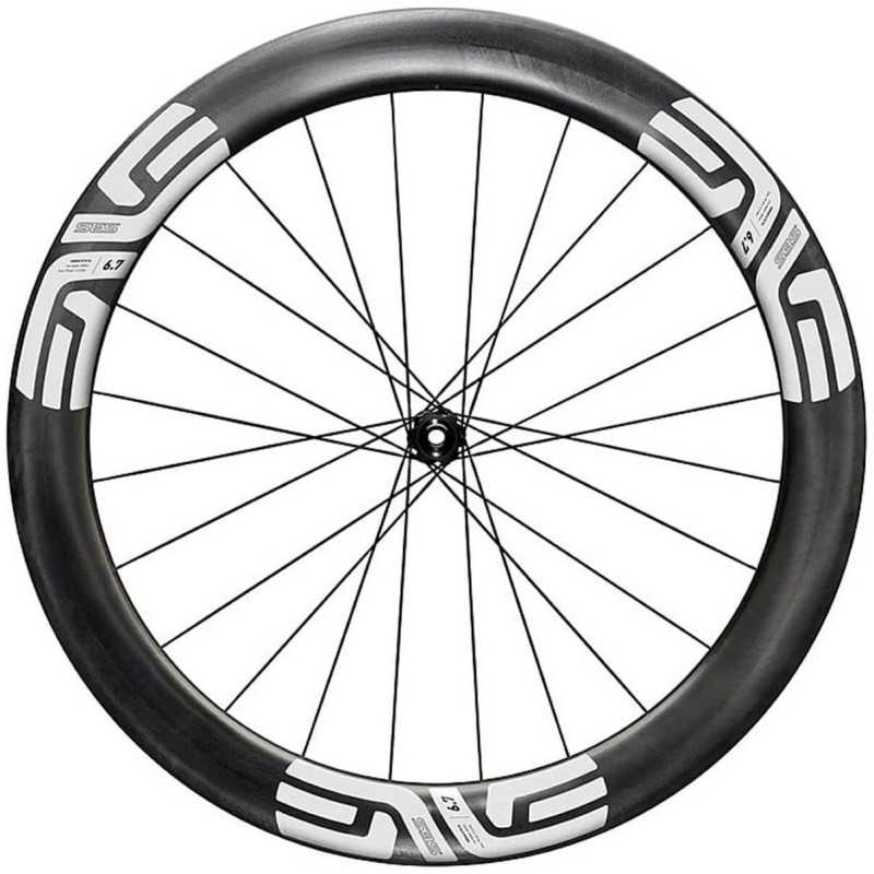 ENVE SES 6.7 Innerdrive stickers blancs - Roue avant Tubeless carbone freinage Disc Center lock CL | Planetecycle
