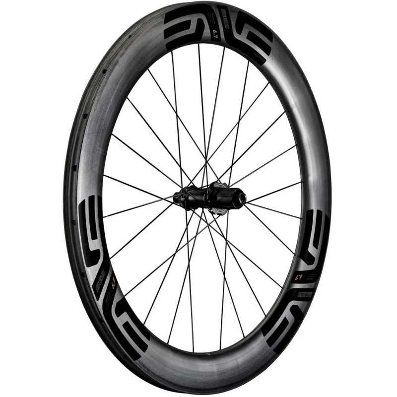 ENVE SES 6.7 stickers noirs - Roue arriere Tubeless carbone freinage Disc Center lock CL | Planetecycle