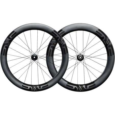 ENVE SES 6.7 stickers noirs - Paire de Roues carbone freinage Disc Center lock CL | Planetecycle