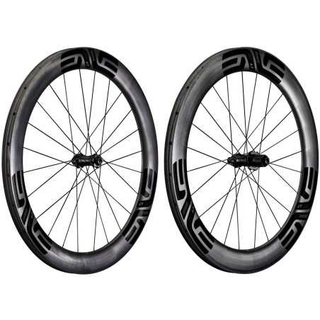 ENVE SES 6.7 stickers noirs - Paire de Roues carbone freinage Disc Center lock CL | Planetecycle
