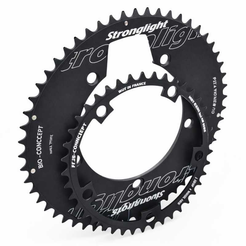 Kit plateaux STRONGLIGHT BIO CONCEPT OVALE - 10-11 vitesses - entraxe 130mm - 5 branches | Planetecycle