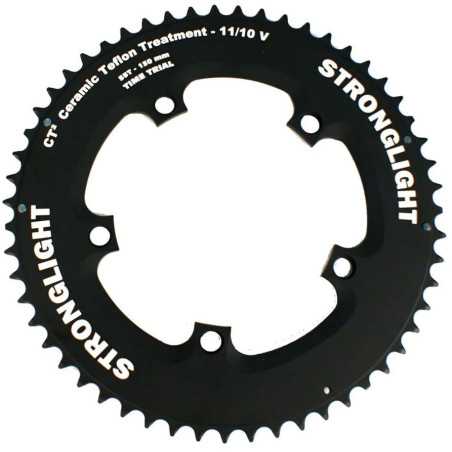 Plateau extérieur STRONGLIGHT CLM - TIME TRIAL TYPE S / TT (CLM) - 10-11 vitesses - entraxe 130mm - 5 branches | Planetecycle