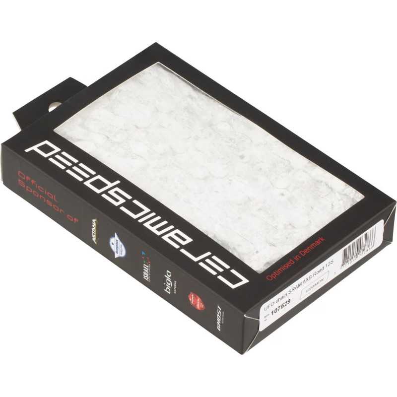 CERAMICSPEED UFO Factory Optimized Chain SRAM AXS Flattop - chaine 12 vitesses pour groupe Sram AXS 12v | Planetecycle