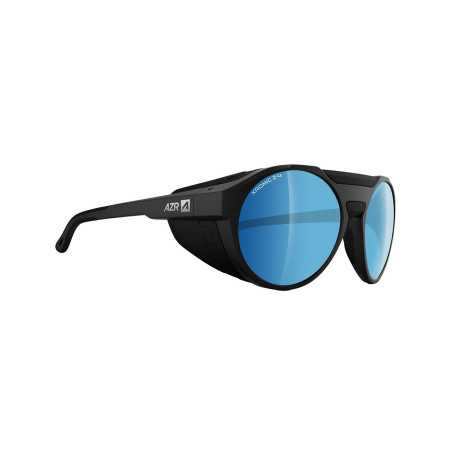 Lunettes Solaires AZR KROMIC ECRIN NOIRE MATE / ECRAN HYDROPHOBE IRISE BLEU PHOTOCHROMIQUE / CAT 2 | Planetecycle
