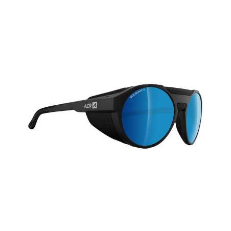 Lunettes Solaires AZR ECRIN NOIRE MATE / ECRAN BLEU MULTICOUCHE / CAT 4 | Planetecycle