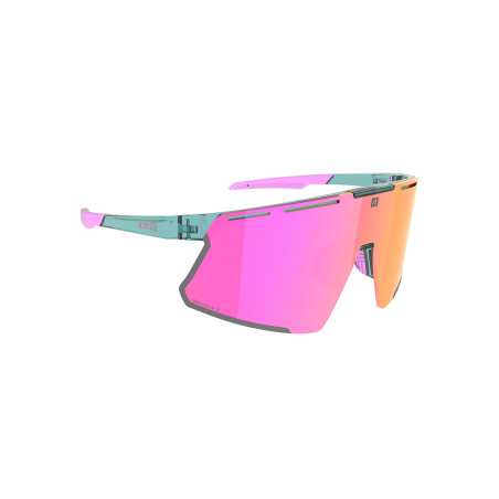 Lunettes Solaires AZR VISION RX MAGNETIQUE TURQUOISE CRYSTAL VERNIE / ECRAN HYDROHOBE ROSE MUTLICOUCHE + 1 ECRAN INCOLORE / CAT | Planetecycle