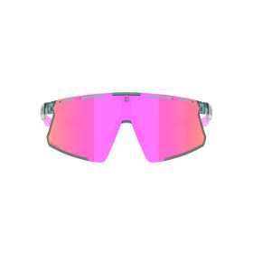 Lunettes Solaires AZR VISION RX MAGNETIQUE TURQUOISE CRYSTAL VERNIE / ECRAN HYDROHOBE ROSE MUTLICOUCHE + 1 ECRAN INCOLORE / CAT