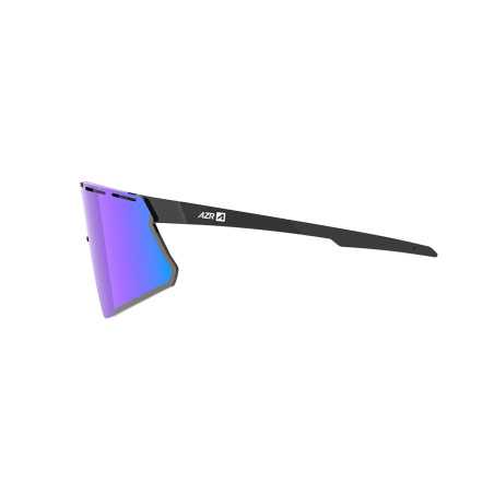 Lunettes Solaires AZR VISION RX MAGNETIQUE NOIRE VERNIE / ECRAN HYDROHOBE BLEU MUTLICOUCHE + 1 ECRAN INCOLORE / CAT 3 | Planetecycle