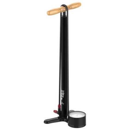 POMPE A PIED HV LEZYNE STEEL FLOOR DRIVE 3.5 - BlackXL | Planetecycle