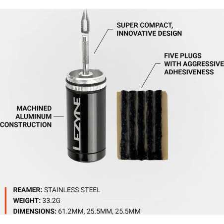 REPARATION LEZYNE KIT REPARATION TUBELESS ALU Black | Planetecycle REPARATION LEZYNE KIT REPARATION TUBELESS ALU Black | Planetecycle