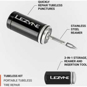 REPARATION LEZYNE KIT REPARATION TUBELESS ALU Black