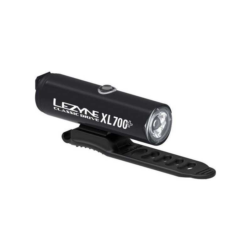 Éclairage Avant LEZYNE CLASSIC DRIVE XL 700 Plus - Satin Black | Planetecycle