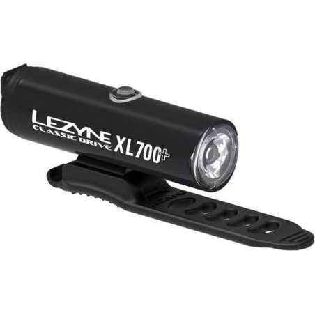 Éclairage Avant LEZYNE CLASSIC DRIVE XL 700 Plus - Satin Black | Planetecycle
