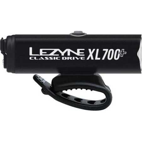 Éclairage Avant LEZYNE CLASSIC DRIVE XL 700 Plus - Satin Black | Planetecycle