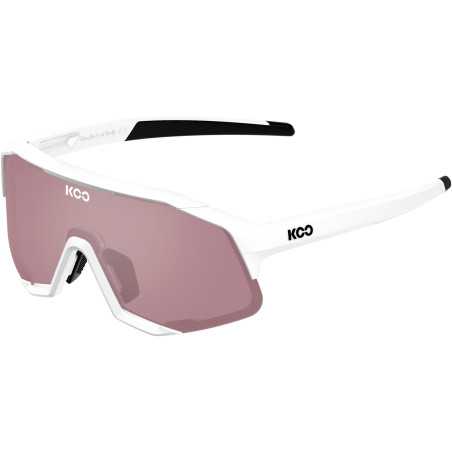 KOO DEMOS Photochromiques White / L. Pink - Lunettes Solaires Cyclisme | Planetecycle