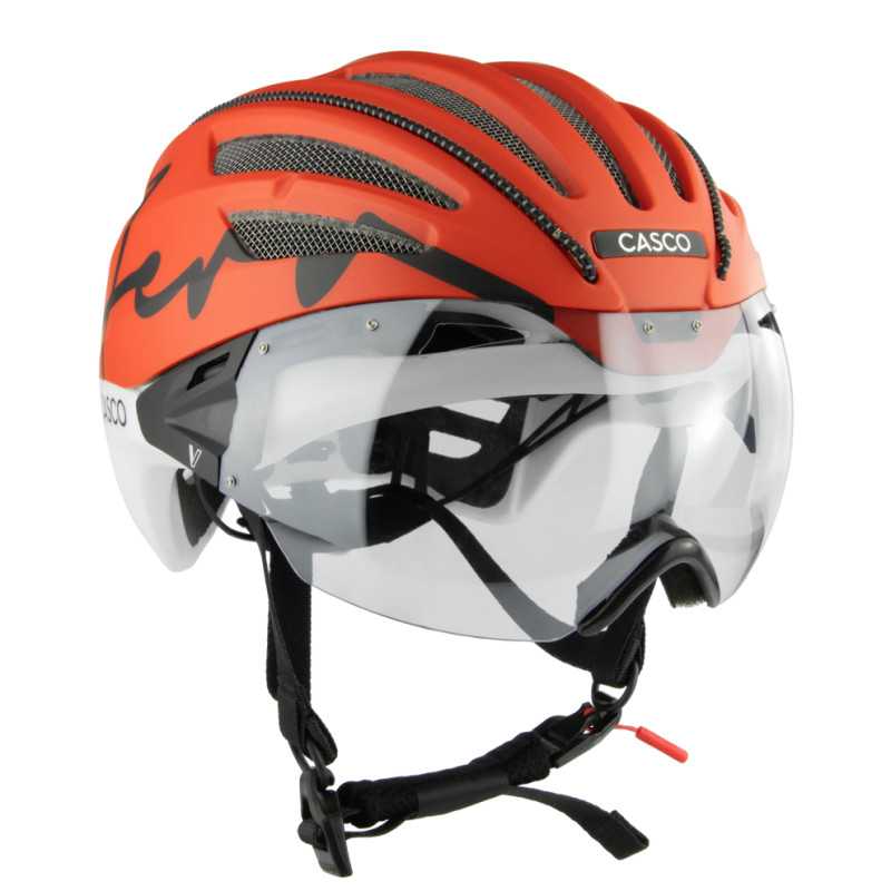 CASCO SPEEDairo Aero Burned orange-white - Casque vélo route | Planetecycle