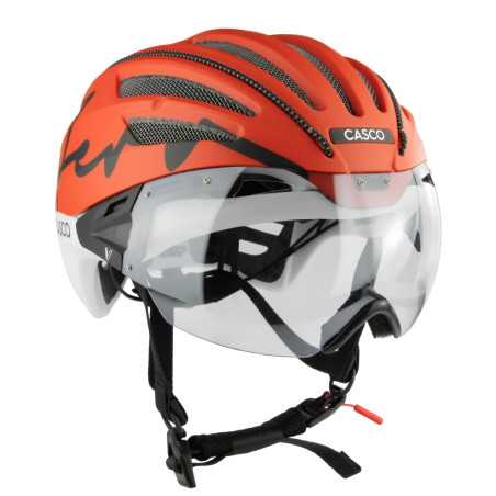 CASCO SPEEDairo Aero Burned orange-white - Casque vélo route | Planetecycle
