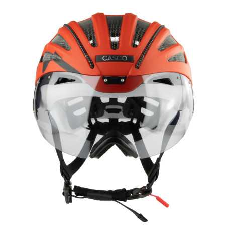 CASCO SPEEDairo Aero Burned orange-white - Casque vélo route | Planetecycle