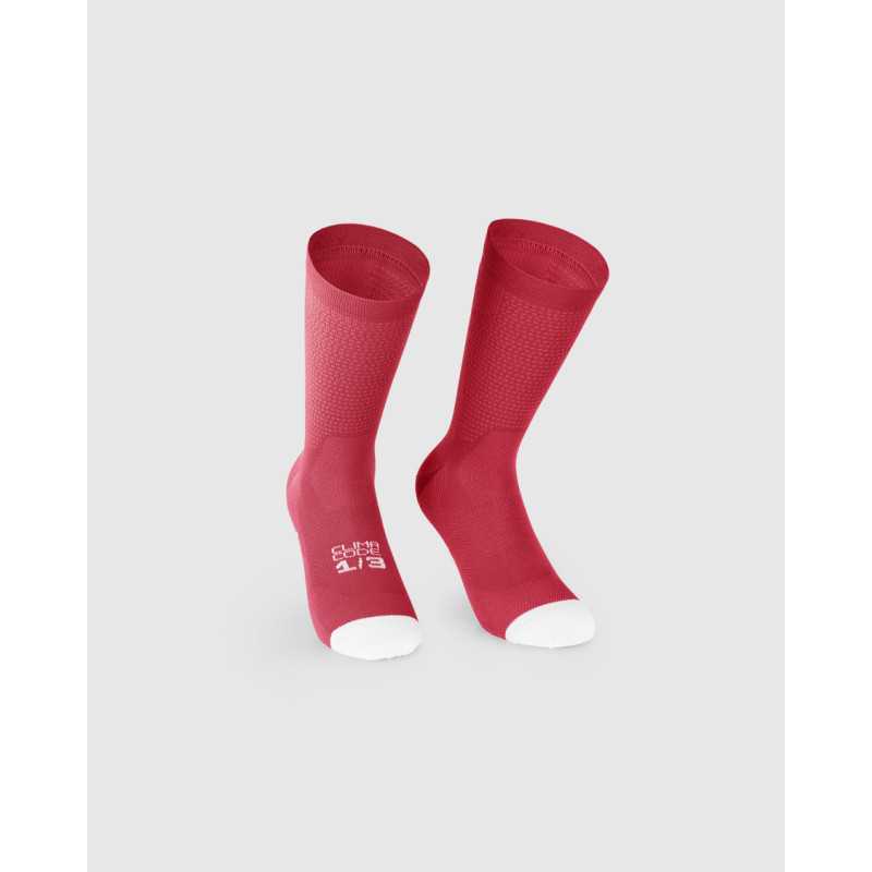 ASSOS ENDURANCE SOCKS S11 Deadly Berry - Chaussettes hautes cyclisme | Planetecycle