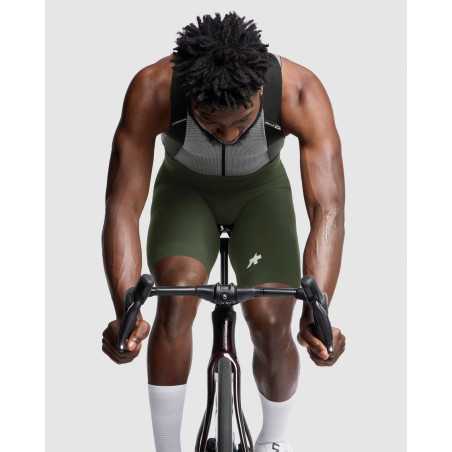 ASSOS MILLE GT Bib Shorts S11 Moss Green - Cuissard Cycliste Homme | Planetecycle