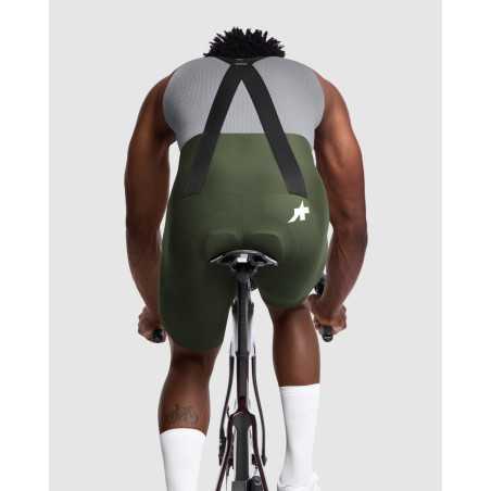 ASSOS MILLE GT Bib Shorts S11 Moss Green - Cuissard Cycliste Homme | Planetecycle