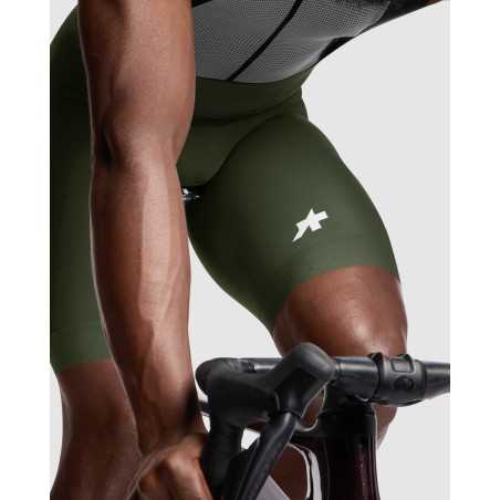 ASSOS MILLE GT Bib Shorts S11 Moss Green - Cuissard Cycliste Homme | Planetecycle