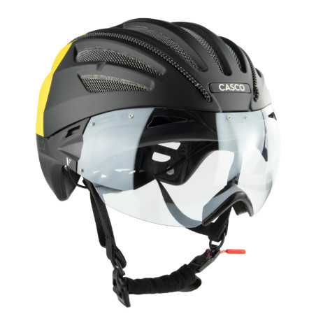 SPEEDairo Nitro Shade black-yellow - Casque vélo route aéro | Planetecycle