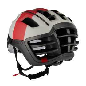SPEEDairo SPEEDairo Nitro Silk silkwhite-grey-red - Casque vélo route aéro