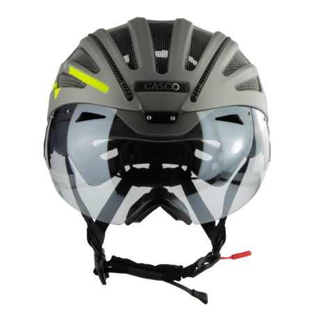 CASCO SPEEDairo Aero Firefly silver-black-neon - Casque vélo route aéro | Planetecycle