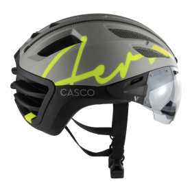 CASCO SPEEDairo Aero Firefly silver-black-neon - Casque vélo route aéro