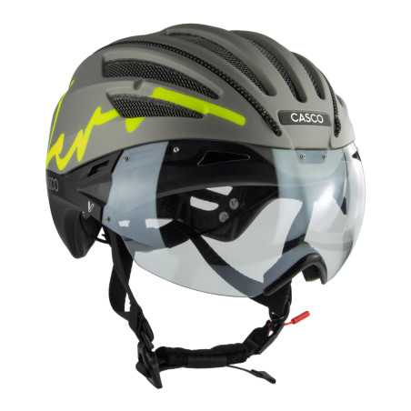 CASCO SPEEDairo Aero Firefly silver-black-neon - Casque vélo route aéro | Planetecycle