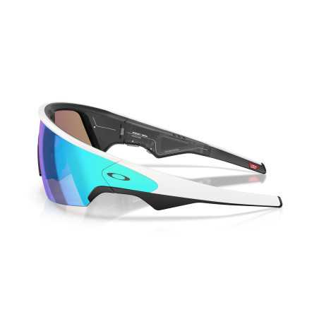 OAKLEY META VANGUARD IA White Prizm Saphir - Lunettes solaires connectées avec Caméra et écouteurs intégrés | Planetecycle OAKLEY META VANGUARD IA White Prizm Saphir - Lunettes solaires connectées avec Caméra et écouteurs intégrés | Planetecycle