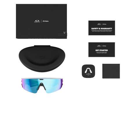 OAKLEY META VANGUARD IA White Prizm Saphir - Lunettes solaires connectées avec Caméra et écouteurs intégrés | Planetecycle OAKLEY META VANGUARD IA White Prizm Saphir - Lunettes solaires connectées avec Caméra et écouteurs intégrés | Planetecycle