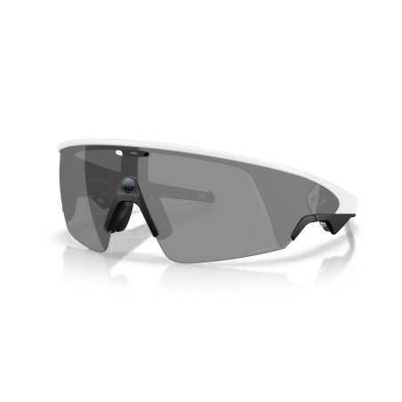 OAKLEY META VANGUARD Verres prizm black , Monture white - Lunettes solaires connectées avec Caméra et écouteurs intégrés | Planetecycle
