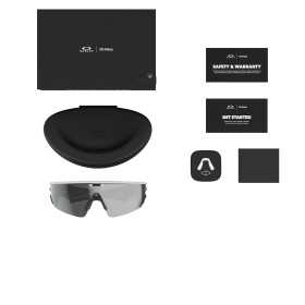 OAKLEY META VANGUARD Verres prizm black , Monture white - Lunettes solaires connectées avec Caméra et écouteurs intégrés