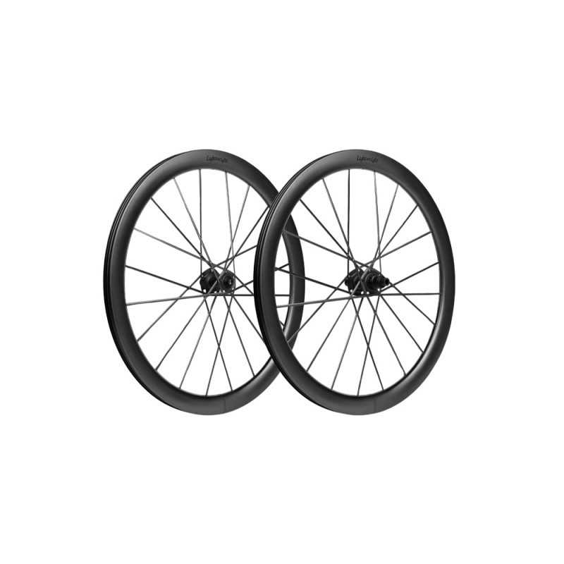 LIGHTWEIGHT MEILENSTEIN ART DISC SCHWARZ EDITION Tubeless - Paire de Roues Lighwteight freinage à disques | Planetecycle