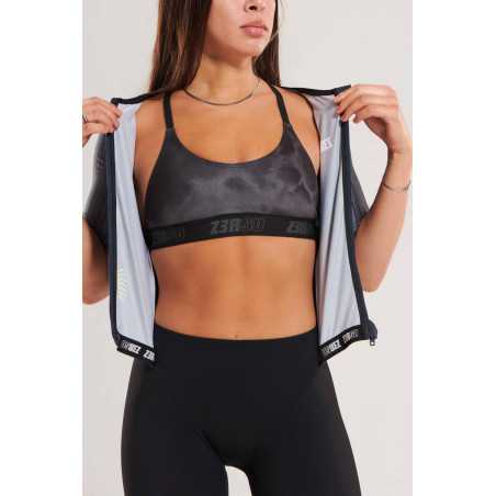 ZEROD TTSuit RACER Black Volt - Trifonction Triathlon femme manches courtes | Planetecycle
