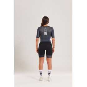 ZEROD TTSuit RACER Black Volt - Trifonction Triathlon femme manches courtes