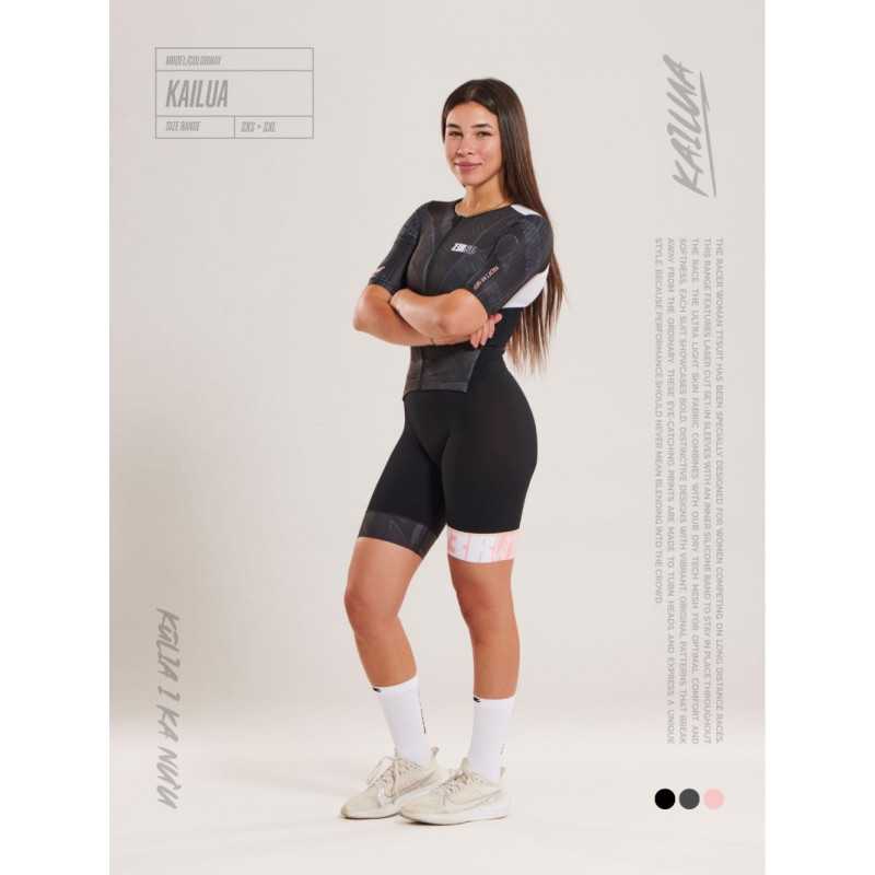 ZEROD TTSuit RACER Kailua - Trifonction Triathlon femme manches courtes | Planetecycle
