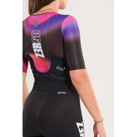 ZEROD TTSuit RACER Vortex Nebula - Trifonction Triathlon femme manches courtes