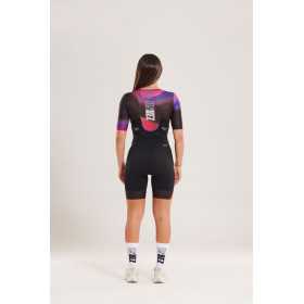 ZEROD TTSuit RACER Vortex Nebula - Trifonction Triathlon femme manches courtes