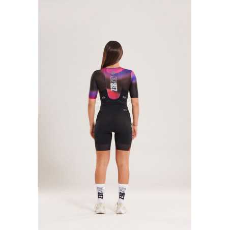 ZEROD TTSuit RACER Vortex Nebula - Trifonction Triathlon femme manches courtes | Planetecycle