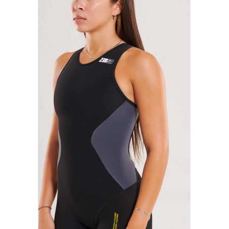 ZEROD RACER Black Volt - Trifonction Triathlon Femme sans manches | Planetecycle