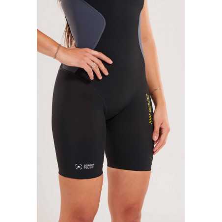 ZEROD RACER Black Volt - Trifonction Triathlon Femme sans manches | Planetecycle