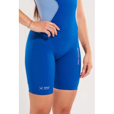 ZEROD RACER Deep Blue - Trifonction Triathlon Femme sans manches | Planetecycle