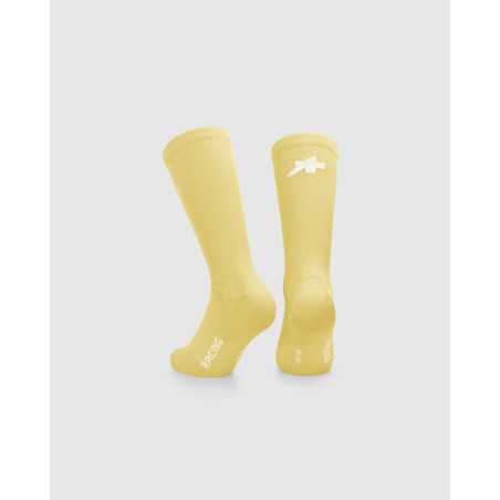 ASSOS RACING SOCKS S11 Mystic Yellow - Chaussettes hautes cyclisme | Planetecycle
