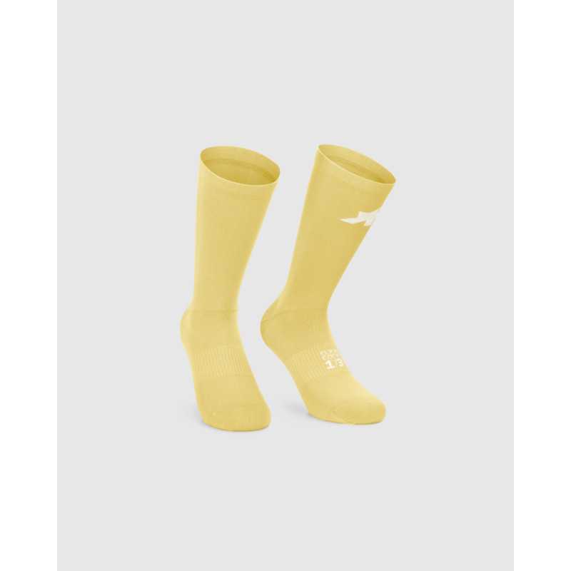 ASSOS RACING SOCKS S11 Mystic Yellow - Chaussettes hautes cyclisme | Planetecycle